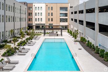 Heated resort style pool